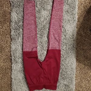 Gymshark Two Tone Leggings in Beet